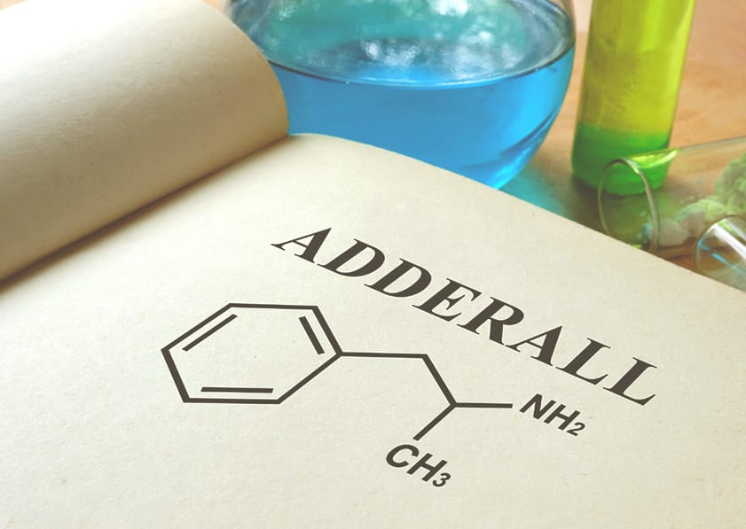 an image of the chemical formula for adderall