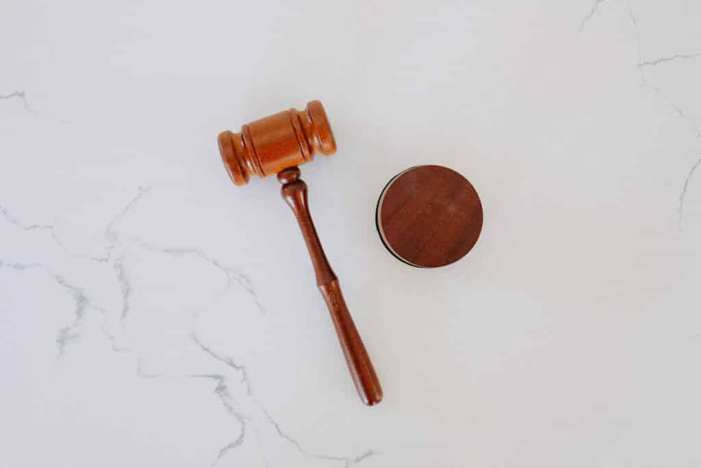 an image of a gavel representing court-ordered rehab