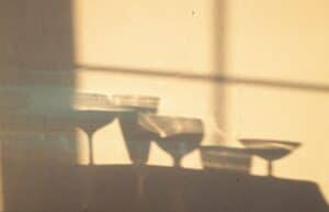 An image of shadows of alcohol glasses | Alcohol Poisoning