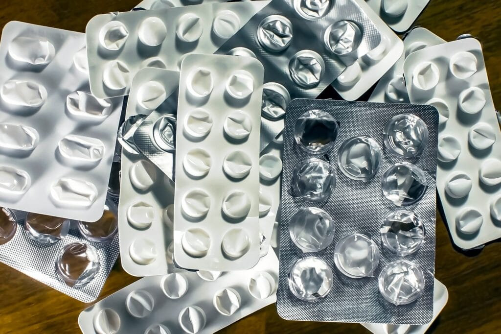 An image of pill packaging | How do drug addictions start