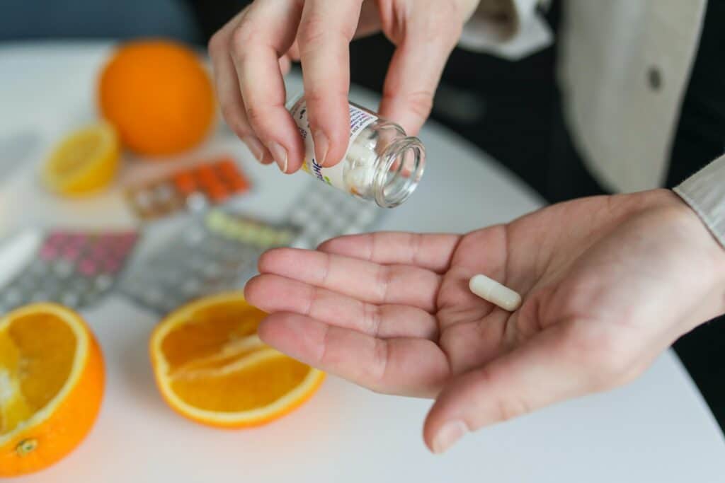 An image of a person partaking in Medication misuse