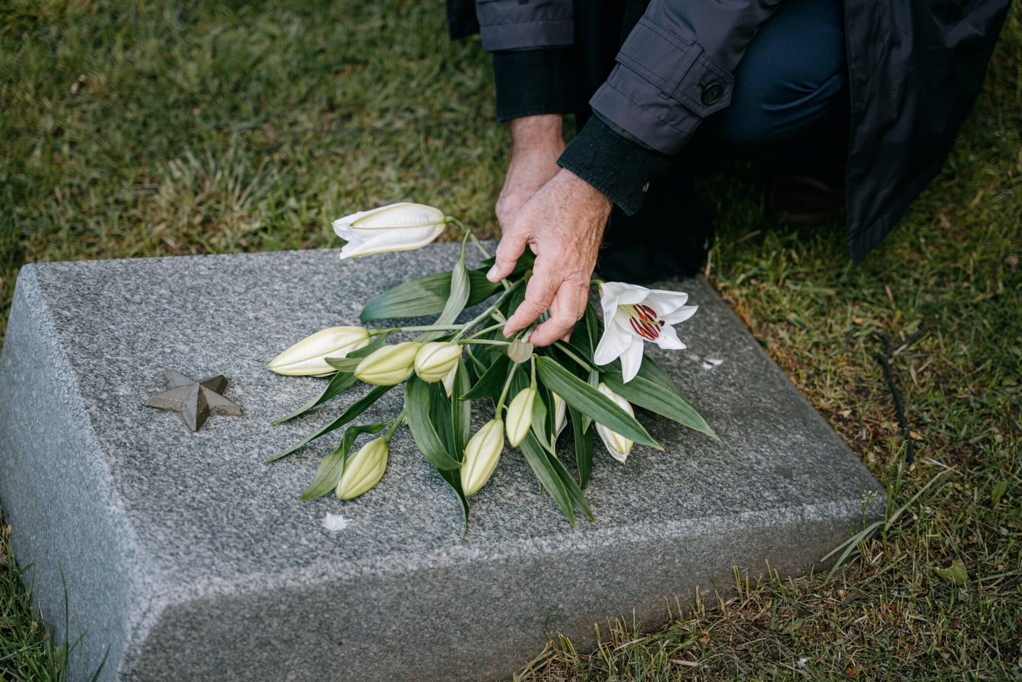 An image of a person at a funeral | grief and addiction