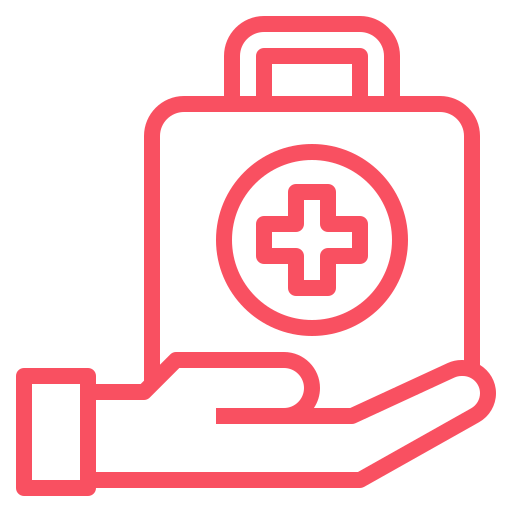 an icon representing medical help