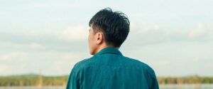man looks out at scenery representing Gabapentin addiction