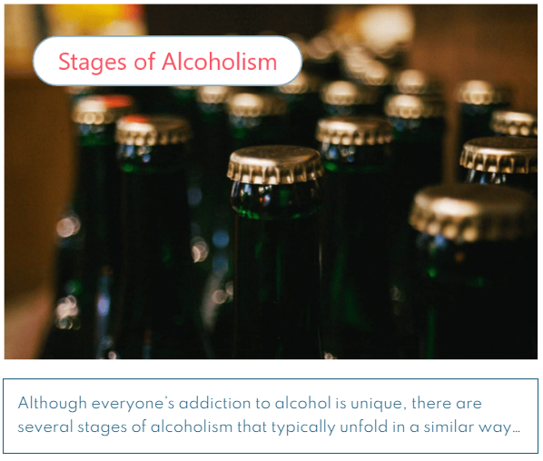Stages of alcoholism icon