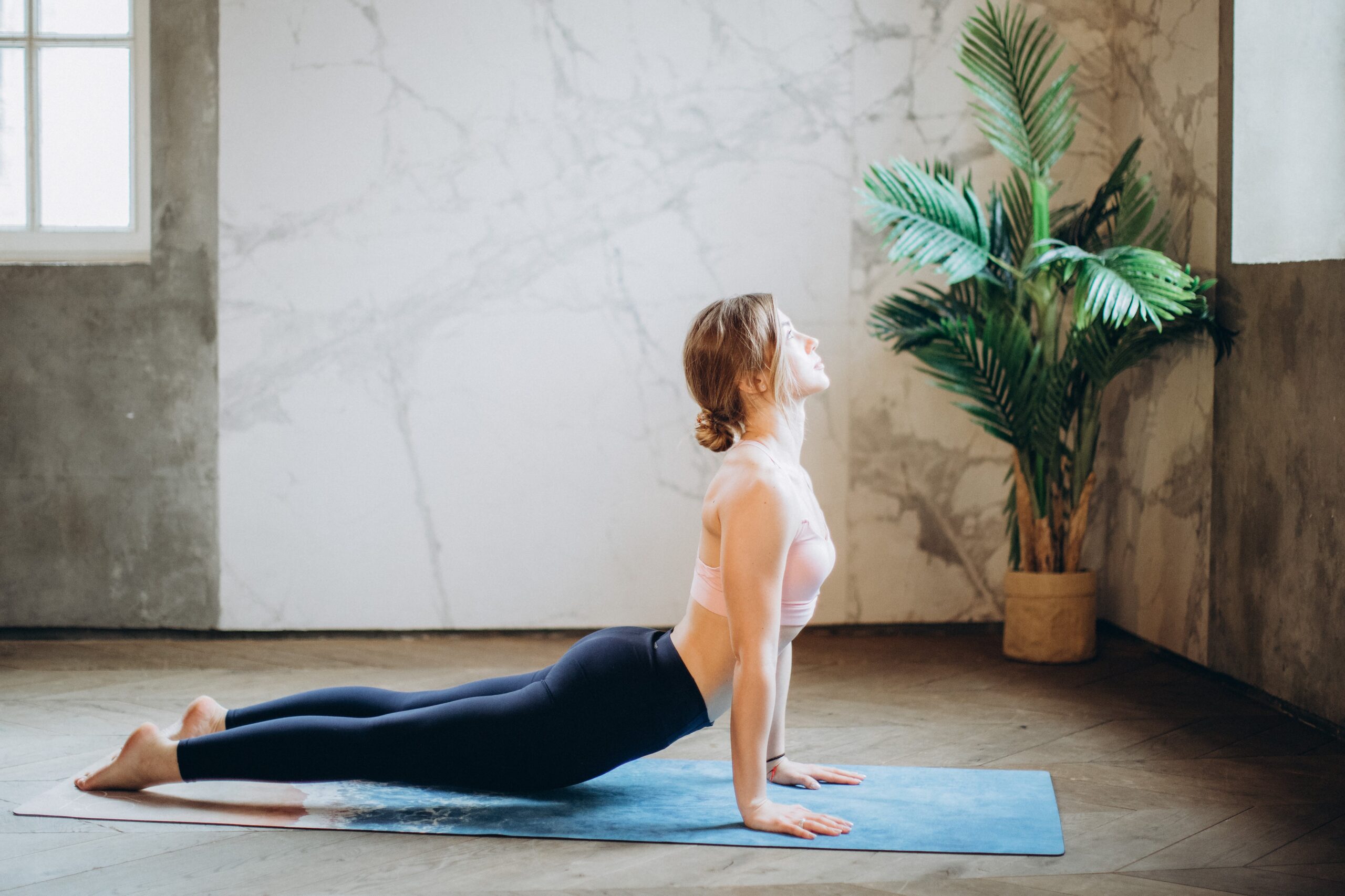 woman doing yoga therapy